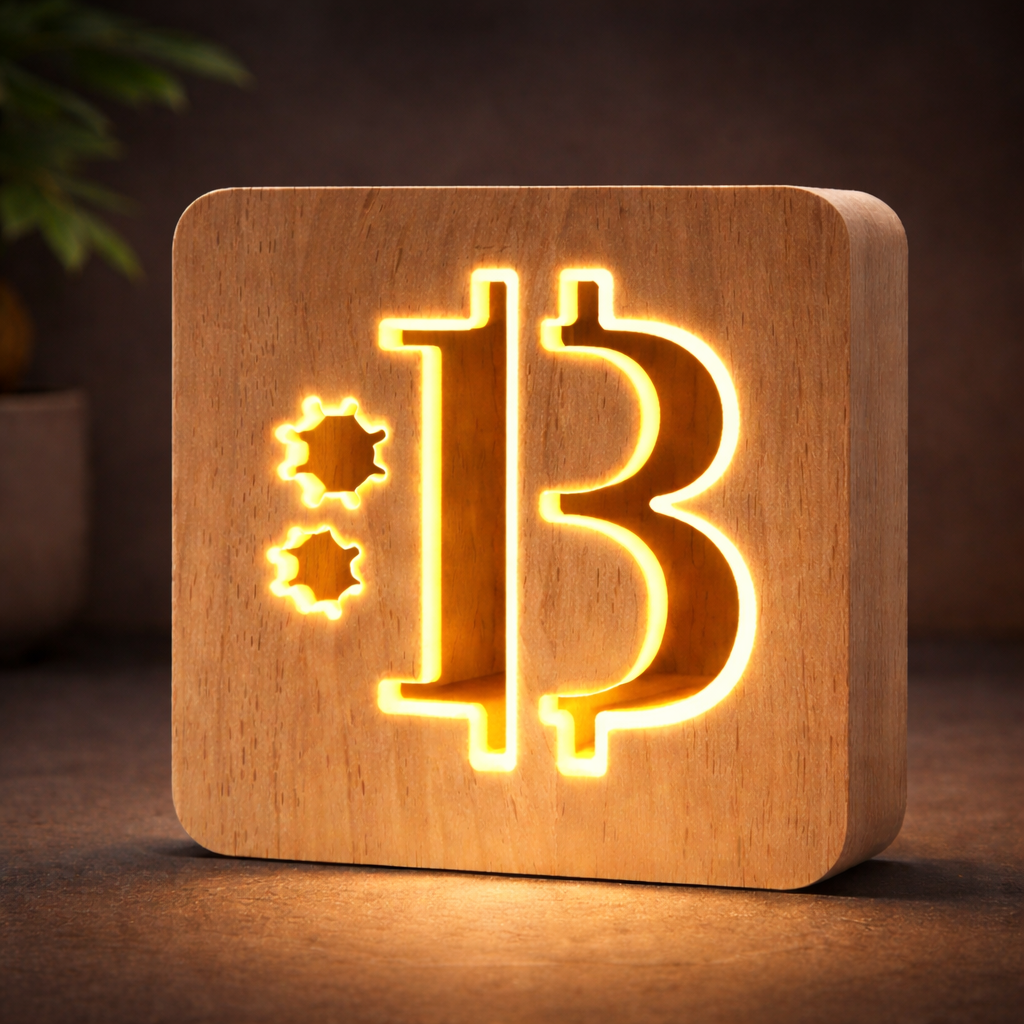 Designleuchte "Bitcoin"