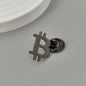 Bitcoin-Brosche Edelstahl