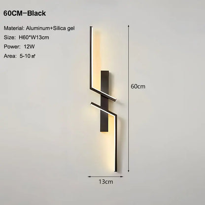 LED-Wandleuchte "chart-straight"