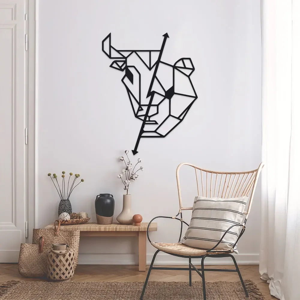 Metall-Wandart "BullBear"